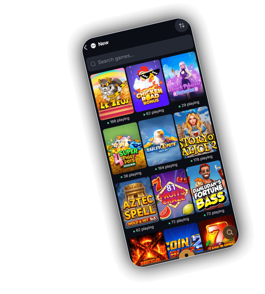 SherLuck New hall with a search box, a sort key and new slots such as Le Zeus, Story of Alice 2 and Aztec Spell with player counts